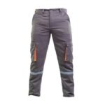 PANTALON EN DRILL CON CINTA REFLECTIVA TALLA XL