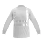 POLO 20/1 PLOMO CON CINTA DOBLE ARO EN MANGA Y CUERPO LOGO BORDADO