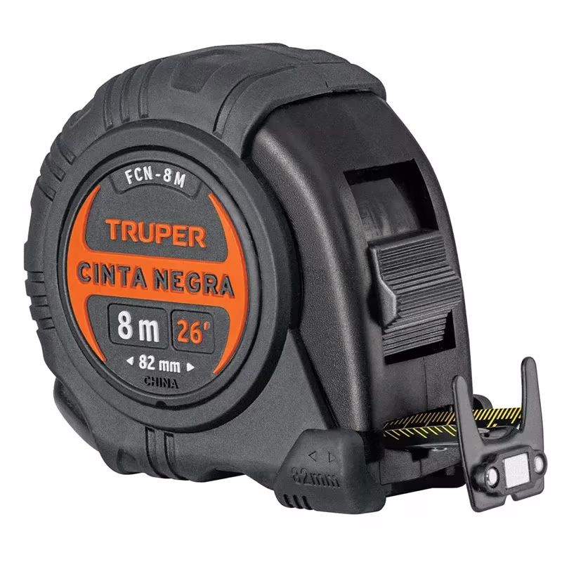 winchas-flexometro-cinta-negra-8m-tpr-abs-truper-11747 FLEXOMETRO 10 - 8 m - Imagen 1